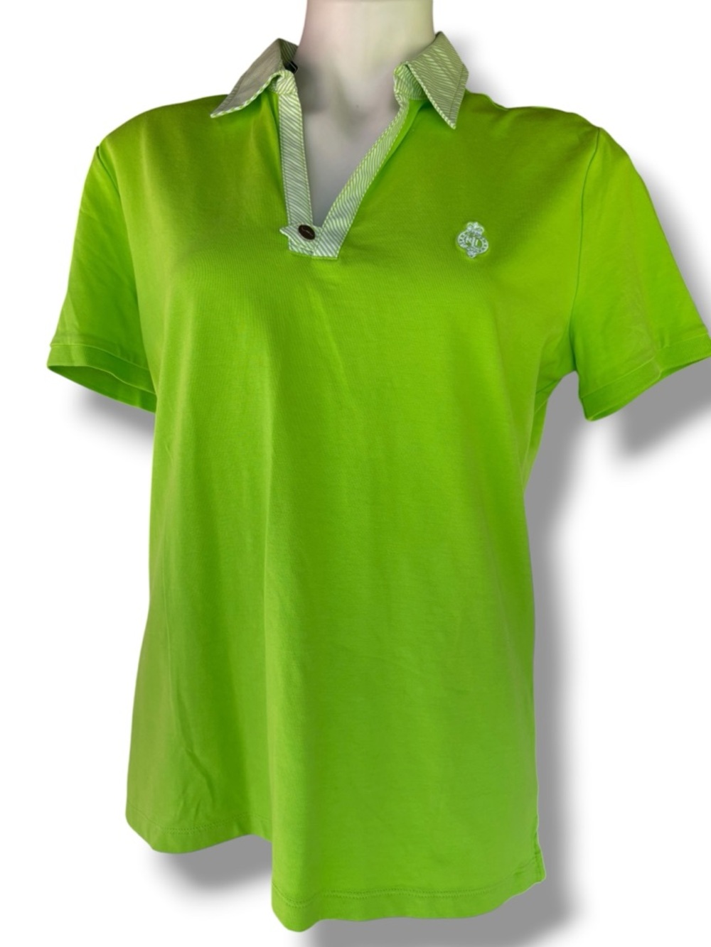 LRL Ralph Lauren Active Polo Shirt XL Lime Green Golf Stretch NWT